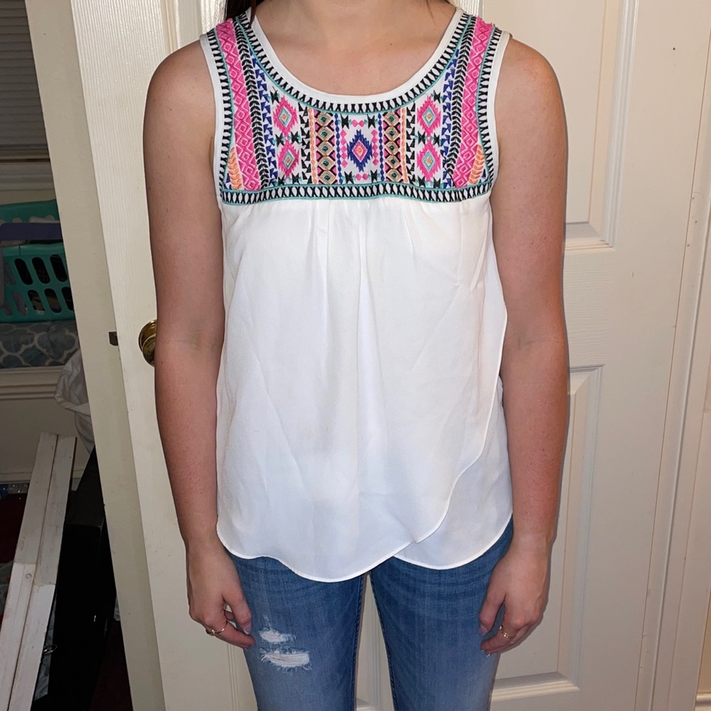 Embroidered Tank